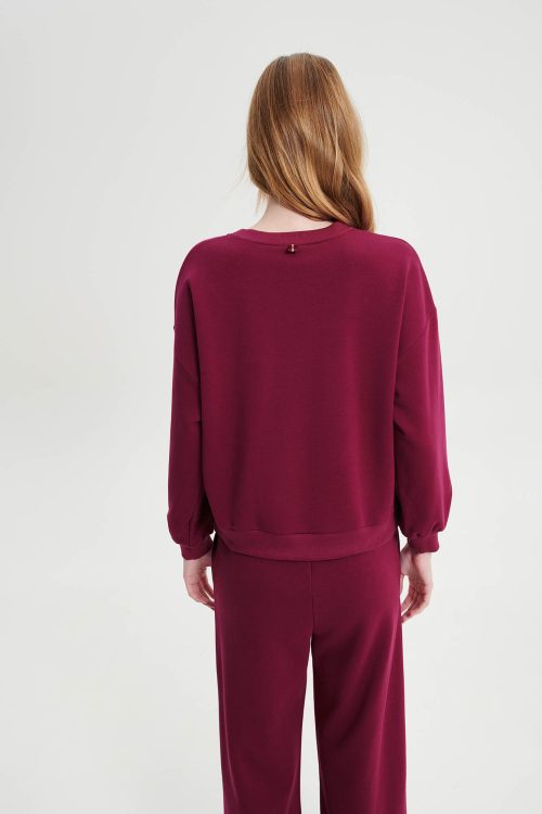 Обикновена блуза с дълъг ръкав - Image 3