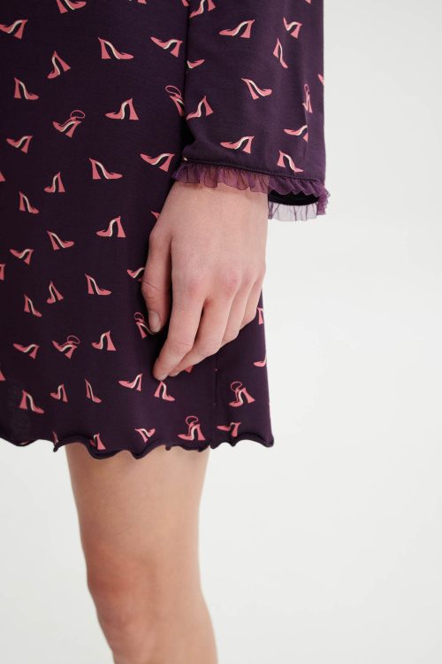 Нощна риза с дълги ръкави - Image 3