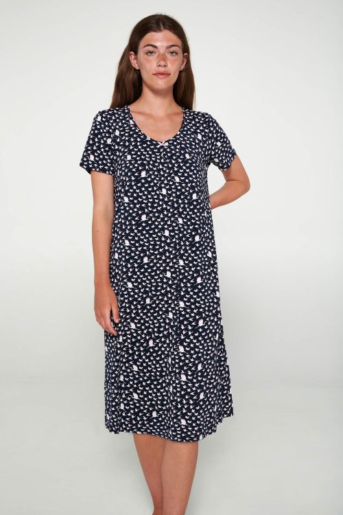 Нощна риза с къси ръкави - Image 1