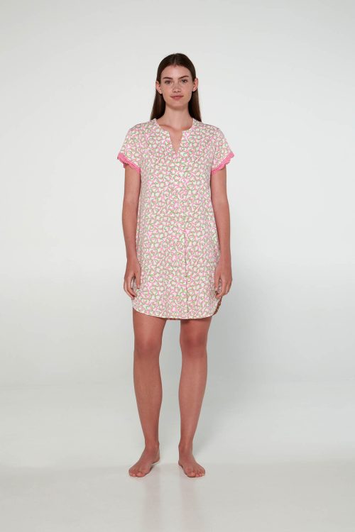 Нощна риза с къси ръкави - Image 2