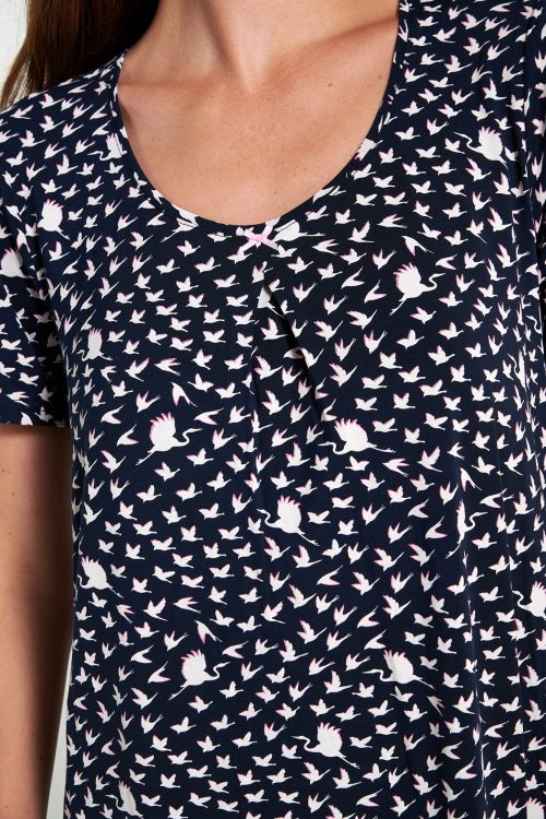 Нощна риза с къси ръкави - Image 2