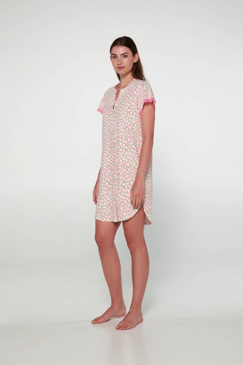 Нощна риза с къси ръкави - Image 3