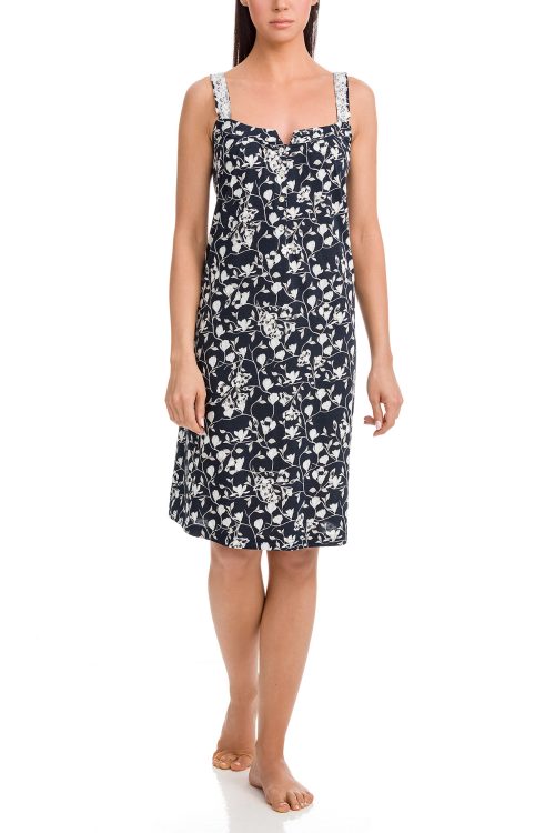 Floral Print Maternity Nightgown - Image 1