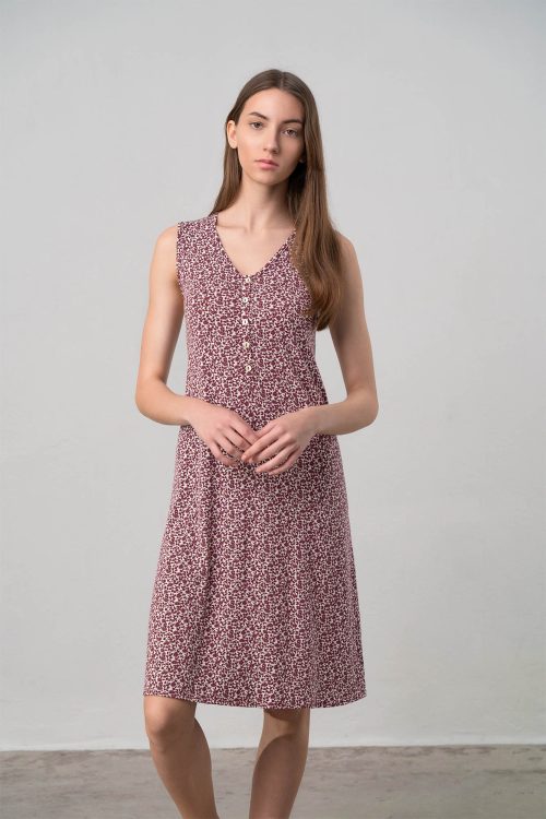 Флорална нощница с копчета - Image 2