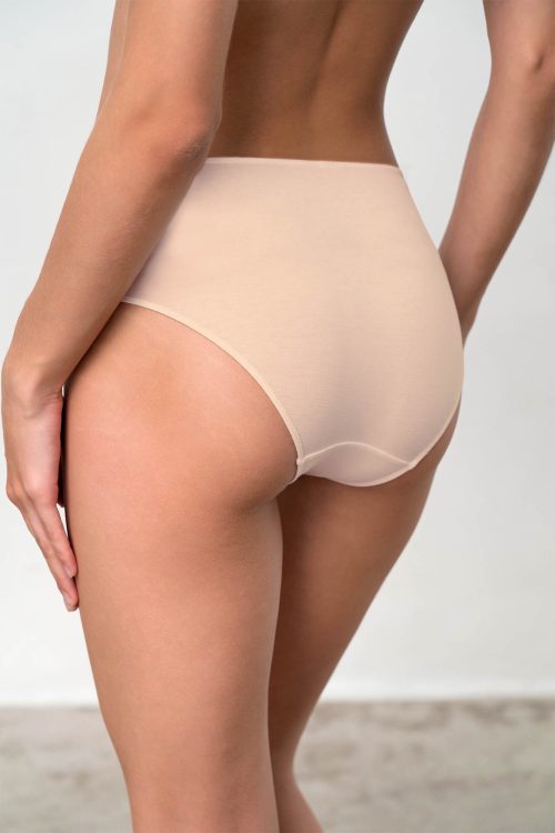 2PCS SLIP HIGH WAIST BRIEF 92% COTTON - 8% ELASTANE - Image 3