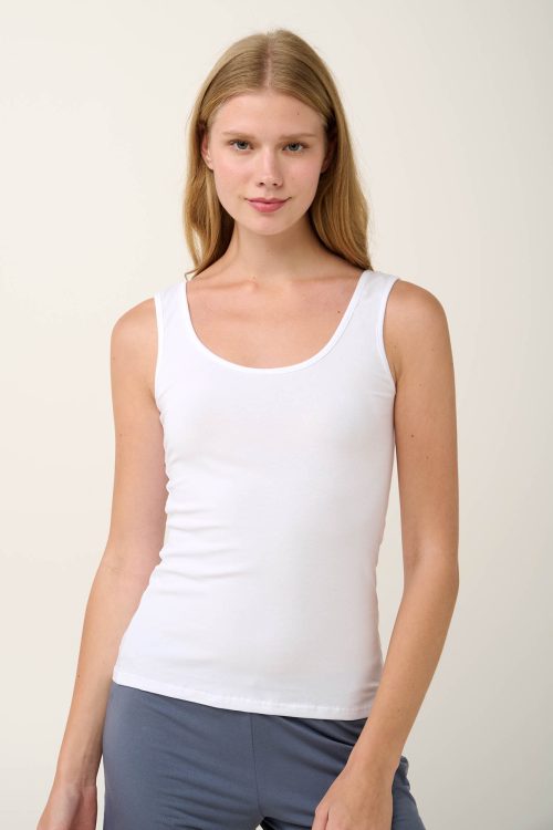 Обикновена дамска памучна жилетка - Image 1