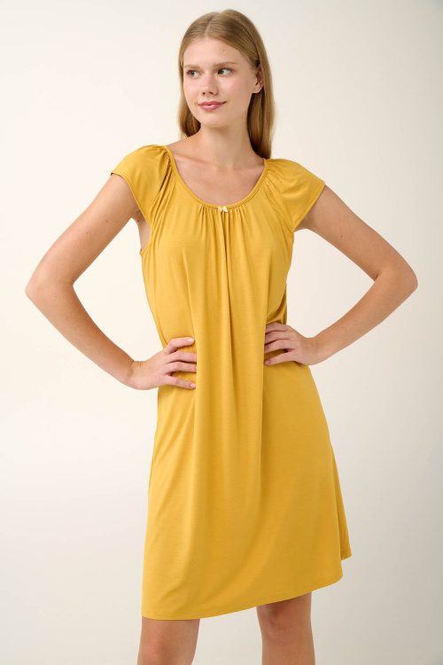 Микромодална лятна нощница с къдрички - Image 1