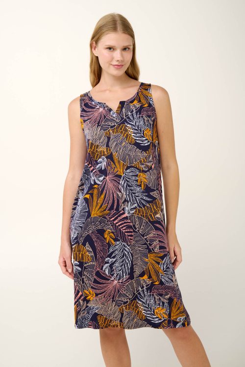 Лятна нощница без ръкави Флорална - Image 1