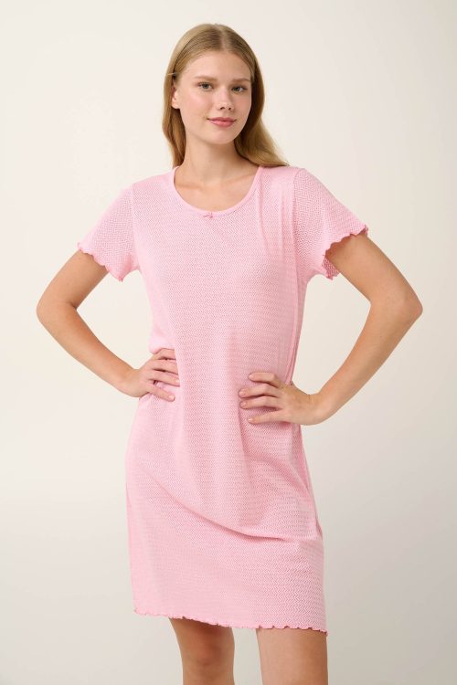 Лятна нощница от обикновен жакард - Image 1