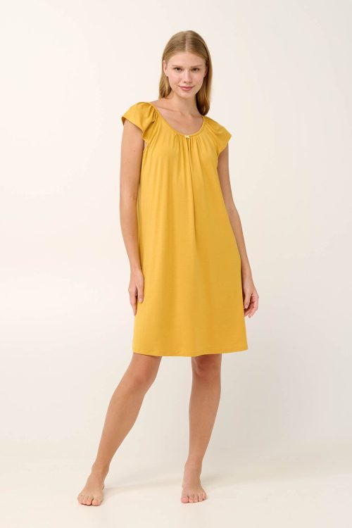 Микромодална лятна нощница с къдрички - Image 4