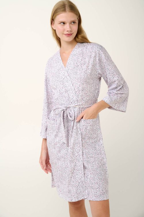 Памучен халат с животински принт - Image 2