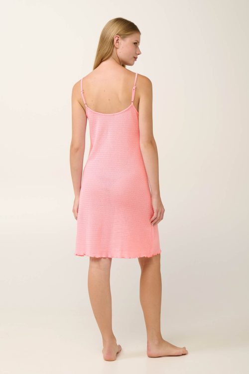 Лятна нощница от жакард с презрамки - Image 5