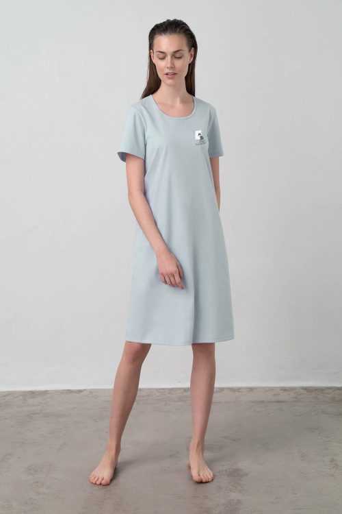 S. Джърси нощница с къси ръкави - Image 3