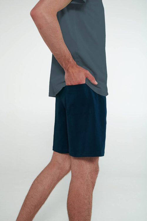 Мъжка пижама от памук с къси ръкави - Image 2