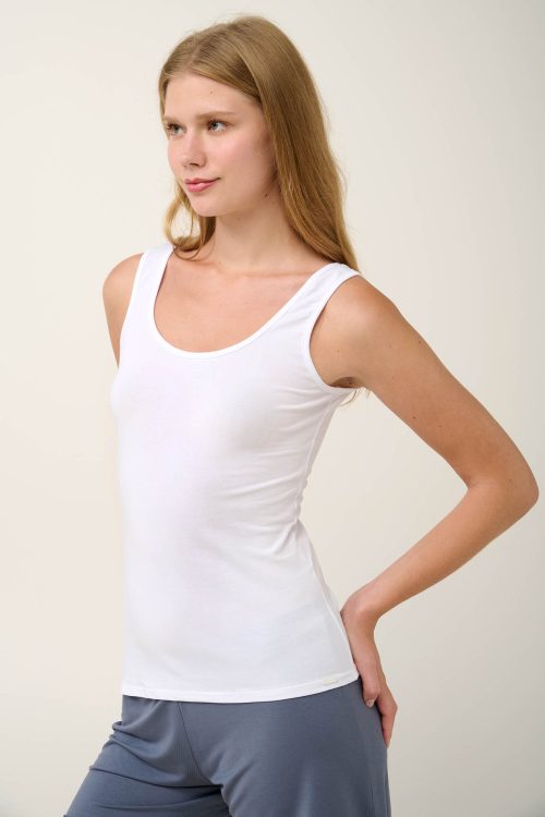 Обикновена дамска памучна жилетка - Image 2