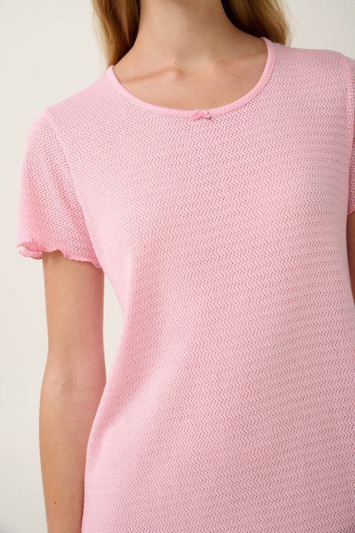 Лятна нощница от обикновен жакард - Image 3