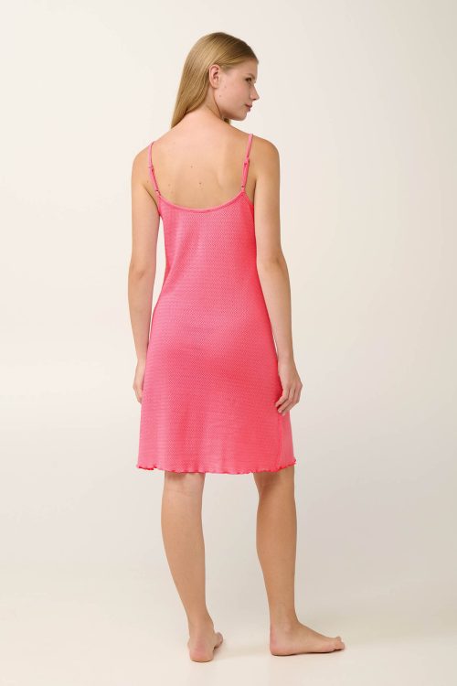 Лятна нощница от жакард с презрамки - Image 8