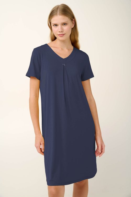 Микромодална лятна нощница с плисе - Image 7