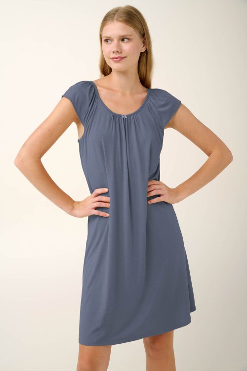 Микромодална лятна нощница с къдрички - Image 3