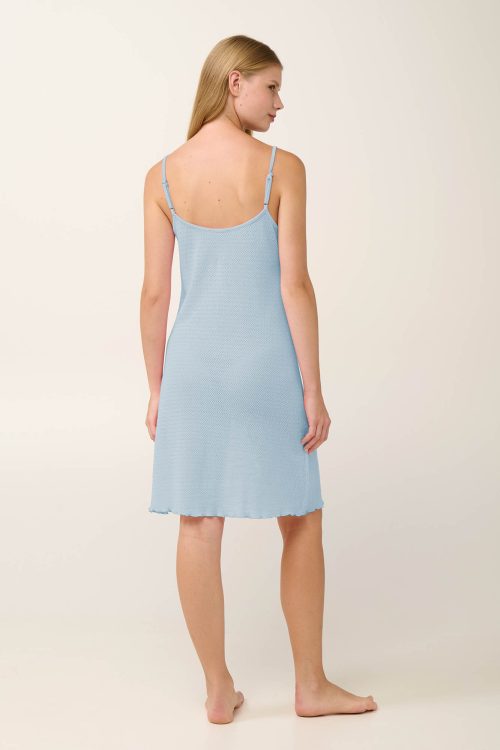 Лятна нощница от жакард с презрамки - Image 2